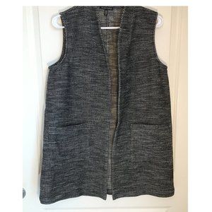 Long Eileen Fisher Organic Cotton Tweed Vest
